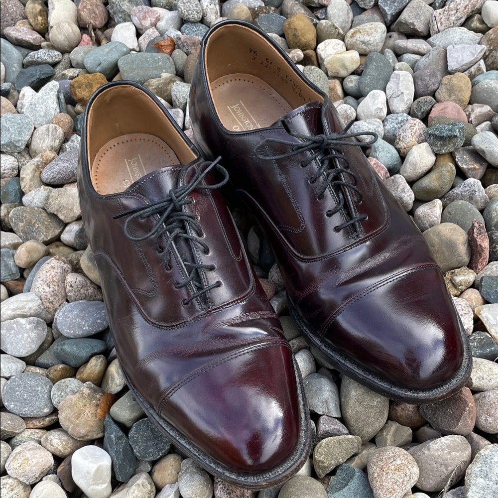 Johnson & Murphy Optima Cap Oxford‎ Dress Shoes - Deep Brown